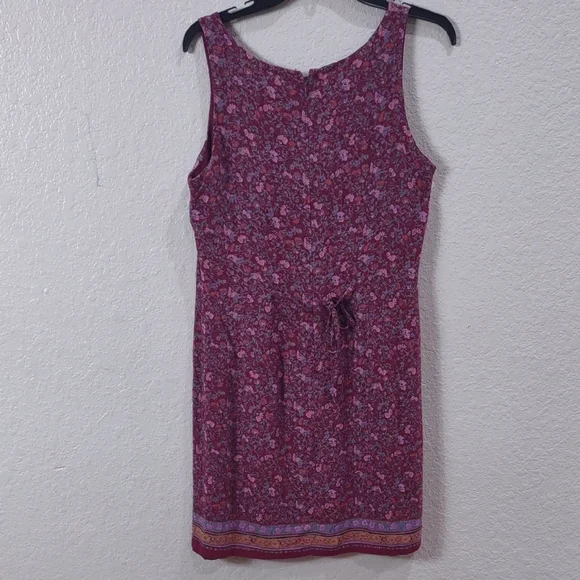 SIGRID OLSEN Floral Sleeveless Dress in Red and Purple - Picture 7 of 17